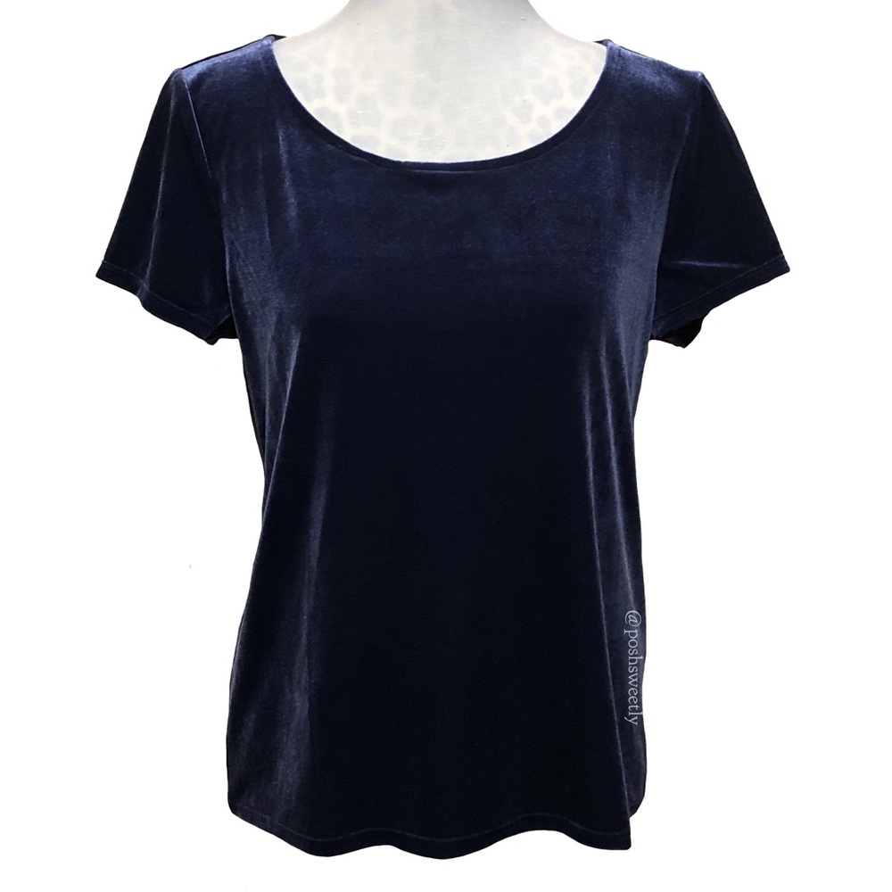 NWT White House Black Market Velvet Top - Picture 1 of 8